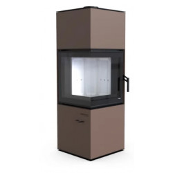 Сталева піч Defro Home QUADROOM Коричневий Сталева піч Defro Home QUADROOM Коричневий
